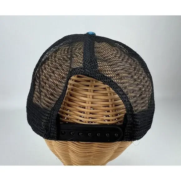 Cabela's Club Blue Camo Baseball Cap Hat Outdoors Hunting Fishing Snapback - Picture 5 of 9